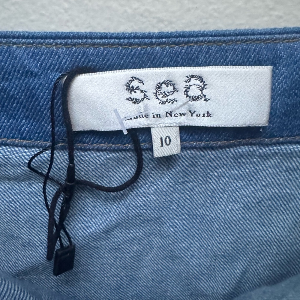 SEA NY Ruffled Shoulder Denim Jumpsuit - Picture 12 of 13